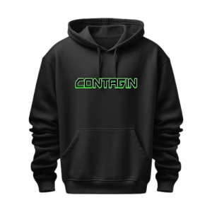 GREEN GLOW BLACK HOODIE