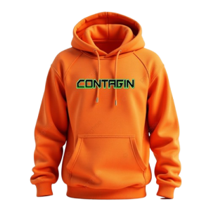 GREEN GLOW ORANGE HOODIE